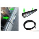 Sealing rail window shaft scraper bristles sealing side window fits Mercedes W140 C140 S SE SEL CL S-Class