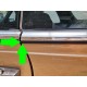 Set rain strip drip strip rubber on trim strip chrome strip driver and passenger side left + right W123 C123 Coupé CE CD