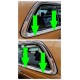 Set regenstrip druipstrip rubber op sierstrip chrome strip bestuurders- en passagierszijde links + rechts W123 C123 Coupé CE CD