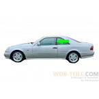 Tiivistetiivistekehys takalasin kuljettajan puoli vasen sopii Mercedes W140 C140 SEC CL Coupé A1406700939