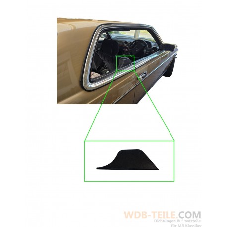 Cubierta cubierta del panel de la puerta del cinturón de seguridad derecho azul beige crema negro se adapta a Mercedes W123