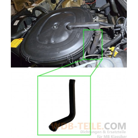 Yakıt kesme valfindeki alt hortum hava filtresi damper filtresi Mercedes W123 230E M102 102.980 A1020942782'ye uyar