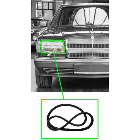 Abdichtung Scheinwerfer Dichtung passend für Mercedes W126 S-Klasse S SE SEL A1268260080