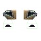 Cover left right on belt blue beige cream black for Mercedes W123 C123 Coupe 1236920922 1236921022