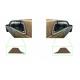 Cover left right on belt blue beige cream black for Mercedes W123 C123 Coupe 1236920922 1236921022