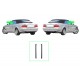 Abdichtung Dichtungsrahmen Fondfenster links rechts passt bei Mercedes W208 A208 CLK Cabrio A2086700139 A2086700239