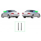 Abdichtung Dichtungsrahmen Fondfenster links rechts passt bei Mercedes W208 A208 CLK Cabrio A2086700139 A2086700239